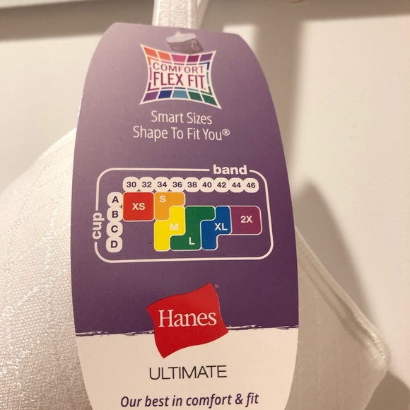 Hanes Ultimate Perfect Coverage ComfortFlex Fit Wirefree Bra DHHU08 NWOT Size S - Picture 5 of 8